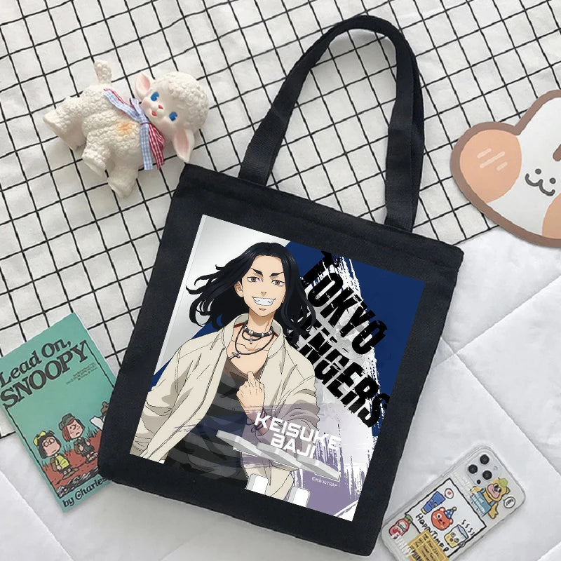 Tokyo Revengers Anime Canvas Bag Harajuku Large Capacity Ladies Shoulder Handbag