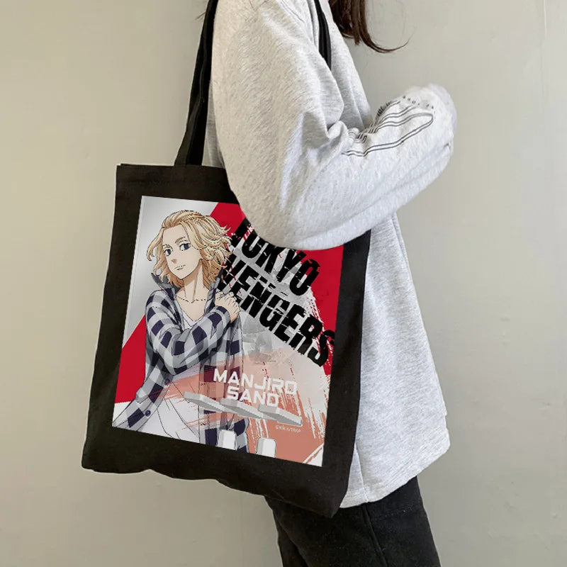 Tokyo Revengers Anime Canvas Bag Harajuku Large Capacity Ladies Shoulder Handbag
