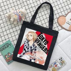 Tokyo Revengers Anime Canvas Bag Harajuku Large Capacity Ladies Shoulder Handbag