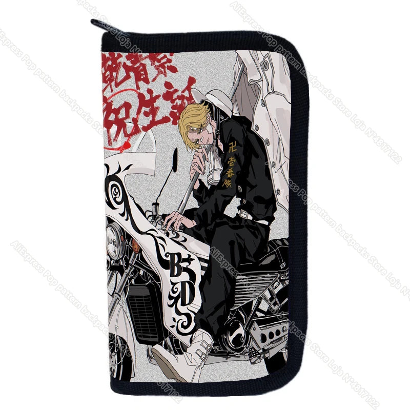 Tokyo Revengers Wallets Polyester Long Purse Takemichi Tachibana Anime Wallet
