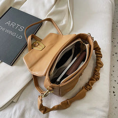 Women Shoulder Bag Fold Leather Crossbody Bags Purse Handbags