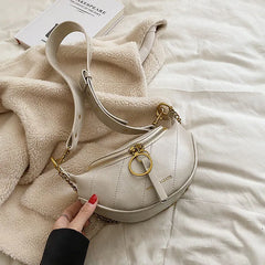 Women's Leather Chain Waist Belt Bag Crossbody Chest Phone Purse