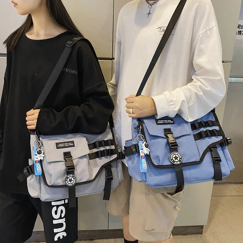 Youth Shoulder Bag Large Capacity School Messenger
