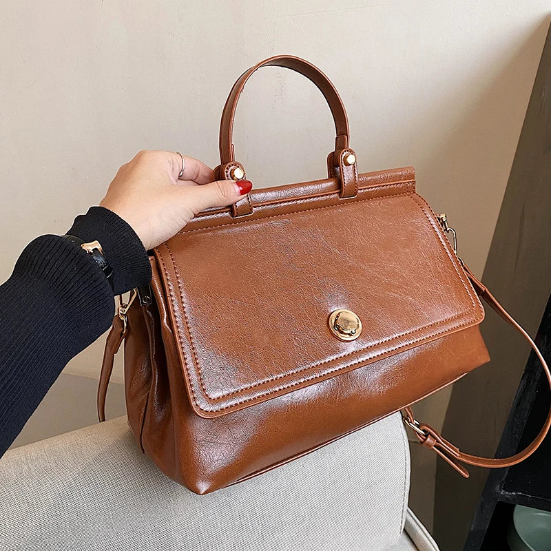 Women's Top-Handle Shoulder Bag High Capacity Crossbody Handbags