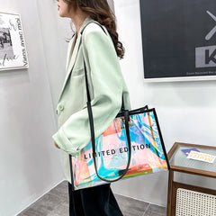 Waterproof Transparent PVC Tote Bag for Women