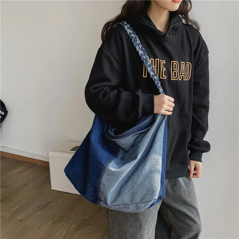 Canvas One Shoulder Messenger Bag Casual Women's Handbag