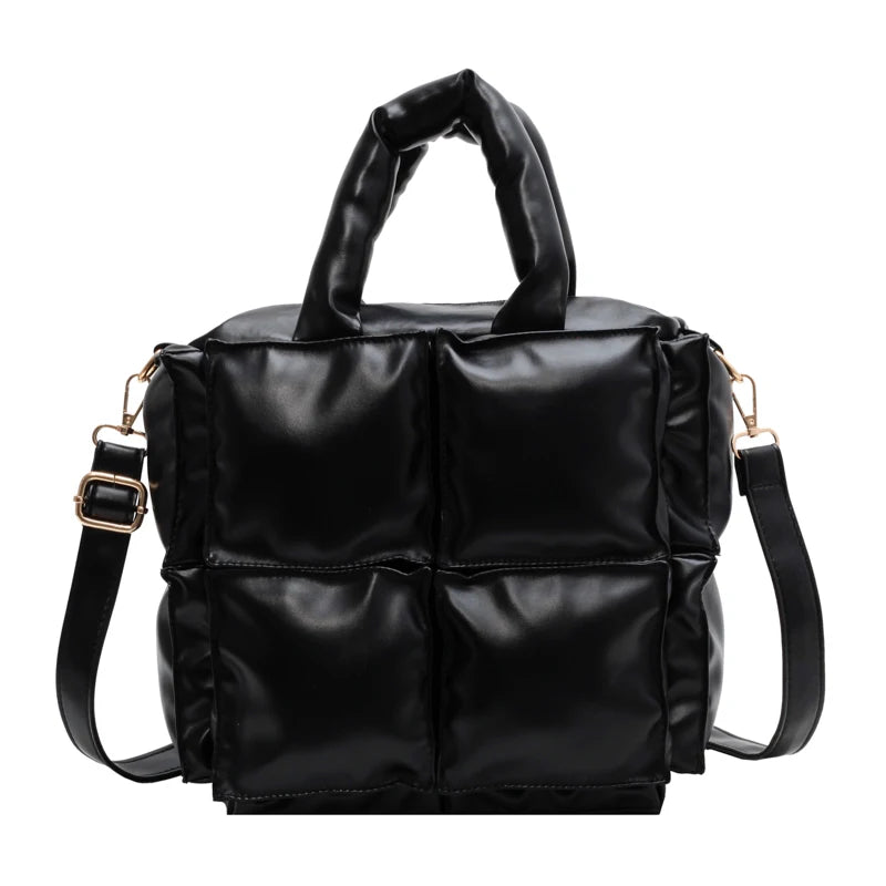 Small Leather Top Handle Tote Bag for Women - Winter Trends