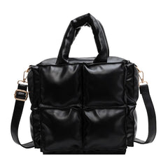Small Leather Top Handle Tote Bag for Women - Winter Trends
