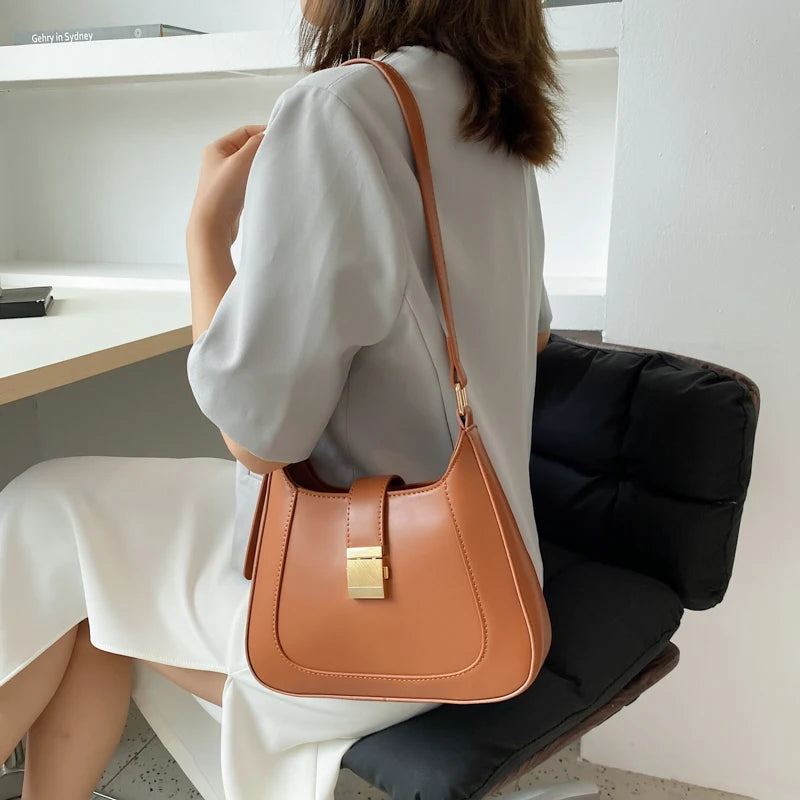 Half Moon Crossbody Bag PU Leather Shoulder Sac A Main Bolso