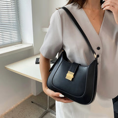 Half Moon Crossbody Bag PU Leather Shoulder Sac A Main Bolso