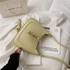 Leather Shoulder Crossbody Bag for Women Underarm Sac A Main
