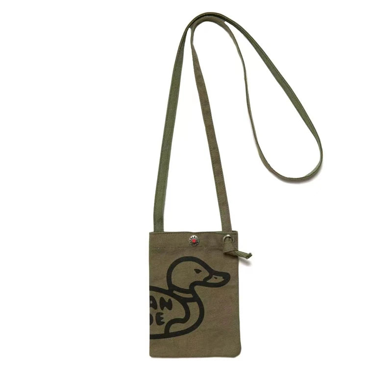 Arrival HUMAN Couple Canvas Shoulder Messenger Bag for Men Women