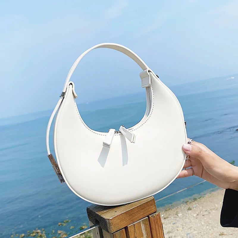 Stylish PU Leather Armpit Bag for Women