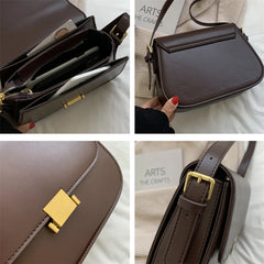 Vintage Crossbody Bag PU Leather Ladies Handbags