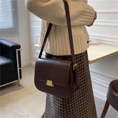 Vintage Crossbody Bag PU Leather Ladies Handbags
