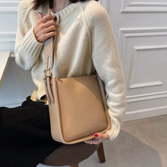 Large Capacity PU Leather Tote Shopper Bag for Women