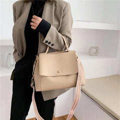 Large Capacity Women's PU Shoulder Messenger Bag