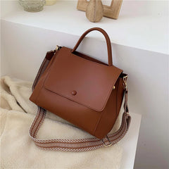 Large Capacity PU Shoulder Messenger Bag