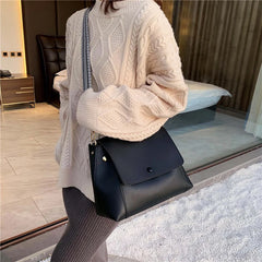 Large Capacity Women's PU Shoulder Messenger Bag