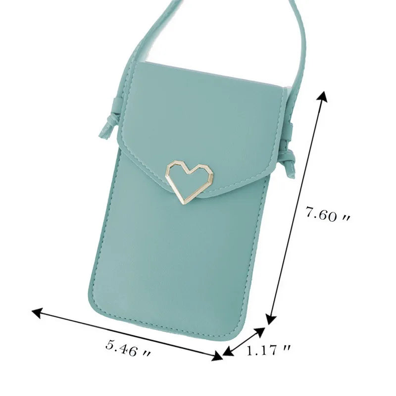 Touch Screen Cell Phone Bag Women Purse Wallet Strap Handbag