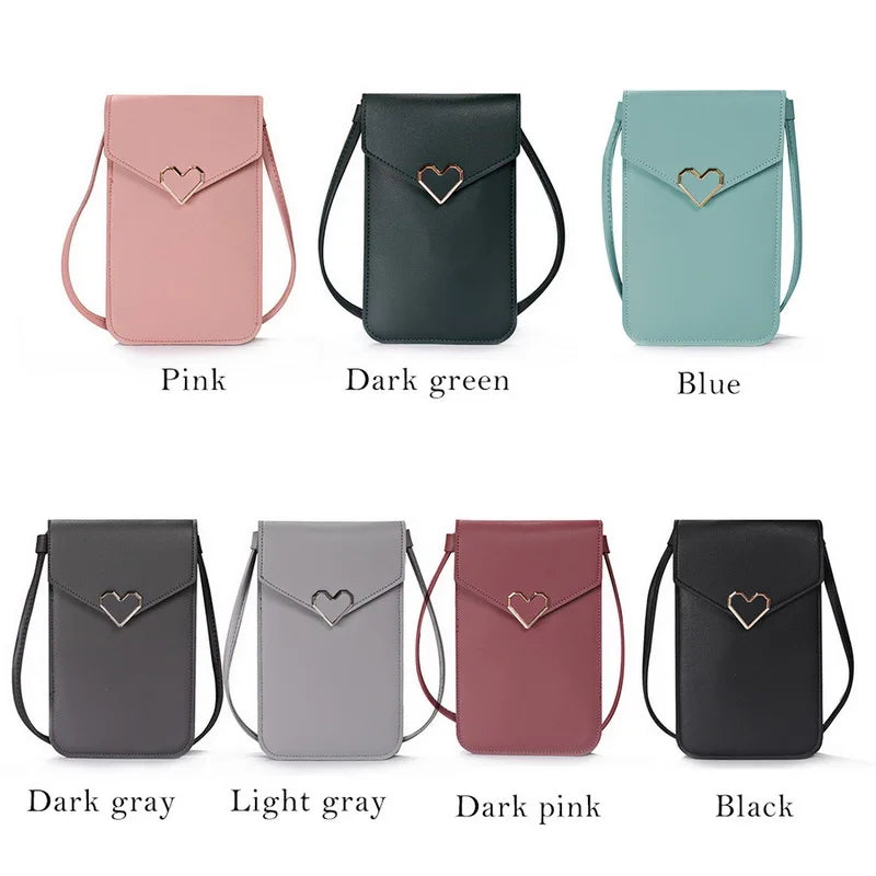 Touch Screen Cell Phone Bag Women Purse Wallet Strap Handbag