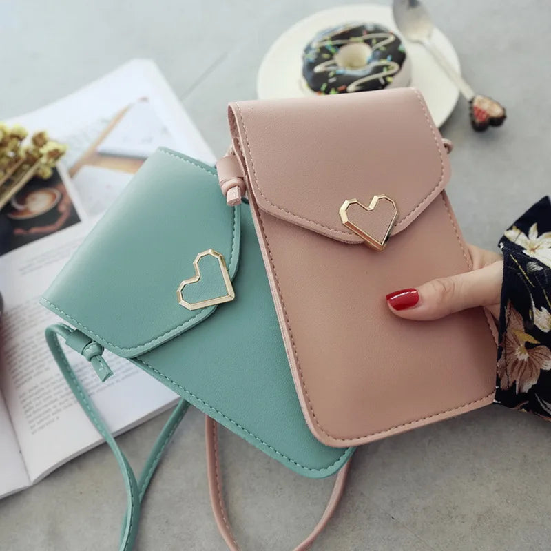 Touch Screen Cell Phone Bag Women Purse Wallet Strap Handbag