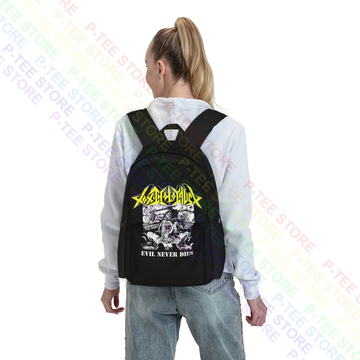 Toxic Holocaust Evil Never Dies Large Capacity Backpack