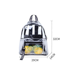 Women's Transparent Jelly Backpack Waterproof PVC Beach Travel Bag