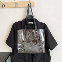 Transparent PVC Crossbody Handbag Set - High Quality Bucket Bag for Women