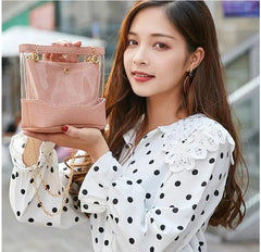 Transparent Jelly Bag for Women Shoulder Bag Small Chain Ladies