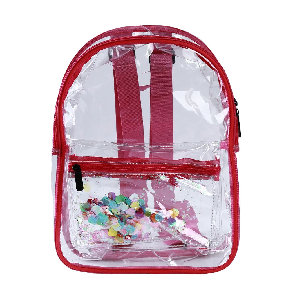 Transparent PVC Bag Organizer Sack Waterproof Backpack