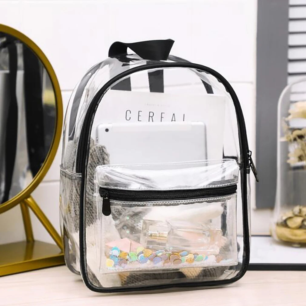 Transparent PVC Bag Organizer Sack Waterproof Backpack