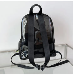 Transparent PVC Women Backpack Summer Waterproof Beach Bag Tassels