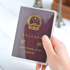 Transparent Passport Cover Waterproof Case for Travel
