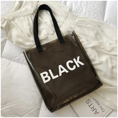 Transparent Shoulder Bag Jelly Bags For Women Handbags