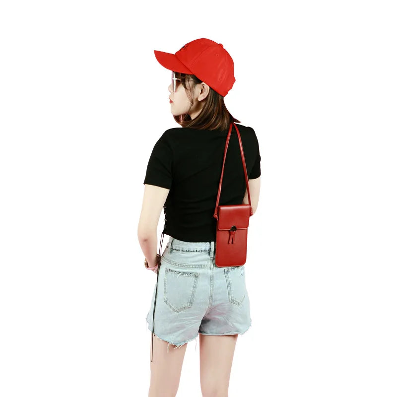 Retro Mobile Phone Bag Women Chain Messenger Bags