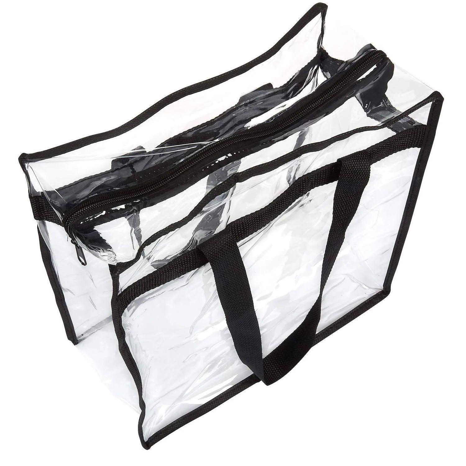 Clear Waterproof PVC Tote Bag Travel Beach Bag Reusable Shoulder Bag