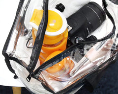 Clear Waterproof PVC Tote Bag Travel Beach Bag Reusable Shoulder Bag