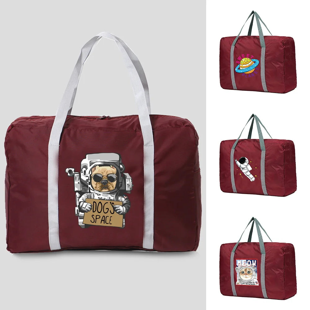 Foldable Duffle Bag Astronaut Series Pack Cubes Portable Luggage Bags