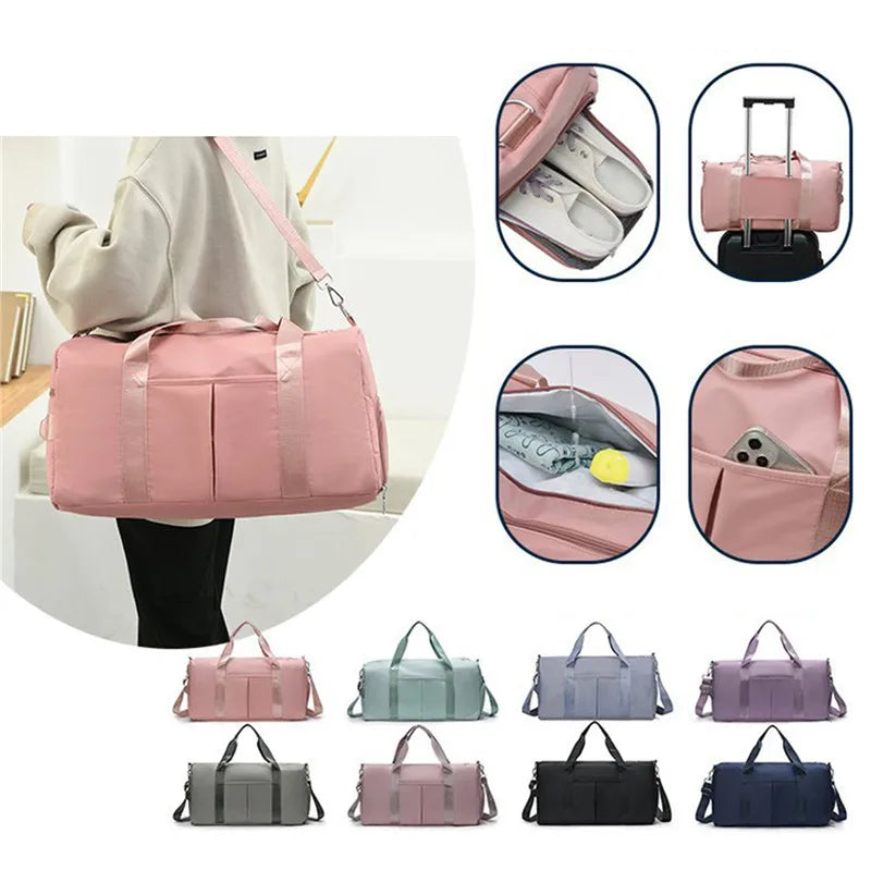 Travel Bag Luggage Handbag Fitness Yoga Gym Sport Handbag Dry Wet Separation