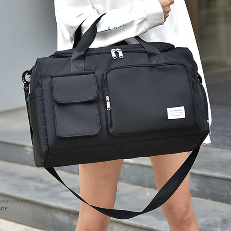 Large Capacity Women Shoulder Bag Waterproof Gym Bag Crossbody Bag