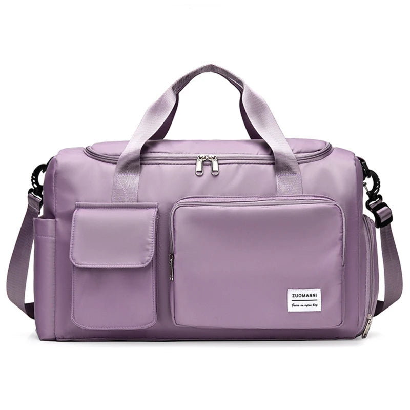 Women Shoulder Bag Large Capacity Outdoor Waterproof Oxford Sports Gym Bag