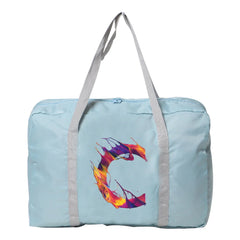 Large Capacity Travel Bag Paint Letter Print Weekender Gym Handbags