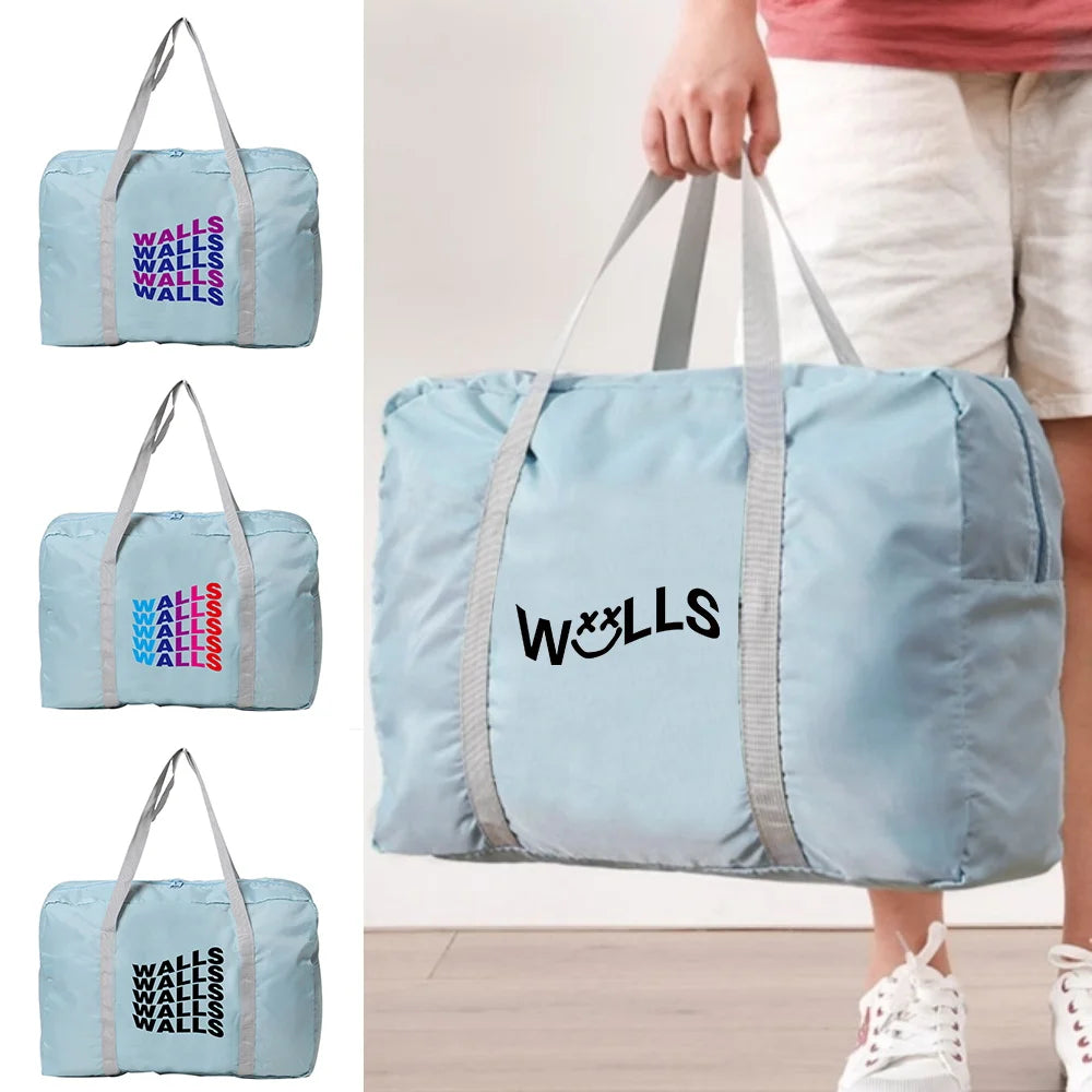 Nylon Foldable Travel Bag WaterProof Unisex Large Capacity Handbag