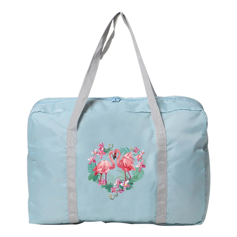Flamingo Print Camping Handbag Organizer