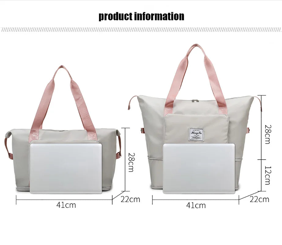 Women Duffle Shoulder Bag Multi-functional Sports Storage