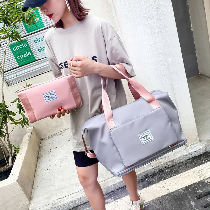 Women Duffle Shoulder Bag Multi-functional Sports Storage