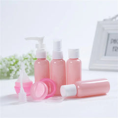 Travel Bottles Set Mini Makeup Cosmetic Refillable Plastic Pressing Spray Bottle
