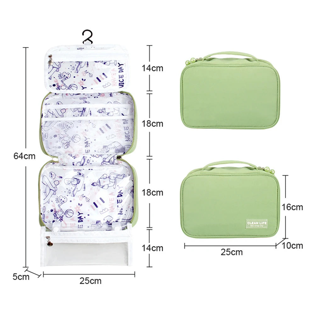 Travel Hook Cosmetic Bag Make Up Bags Waterproof Beauty Organizer Toiletries