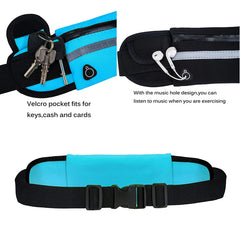 Sports Women's Waist Bag Mini Fanny Pack USB Pocket Waterproof Phone Belt Bags